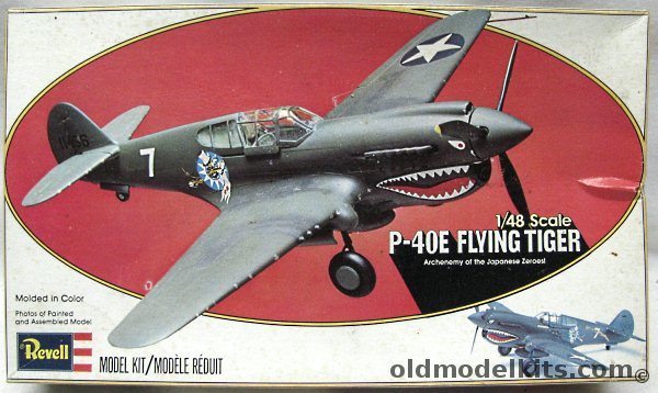 Revell 1/48 P-40E Flying Tiger, H30 plastic model kit